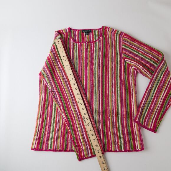 August Max Multicolor Striped Sweater - Picture 5 of 11